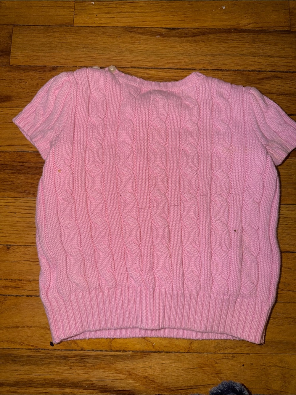 Ralph Lauren Pink Cable Knit Sweater Top